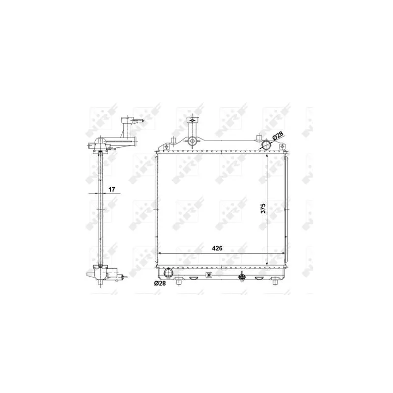 Radiateur, refroidissement du moteur NRF 56062