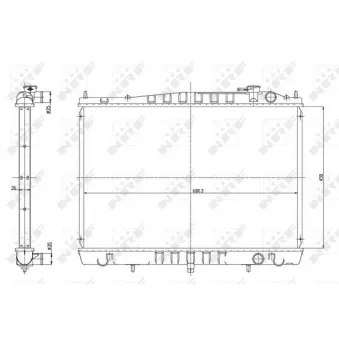 Radiateur, refroidissement du moteur NRF 56086