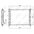 Radiateur, refroidissement du moteur NRF 58017 - Visuel 2