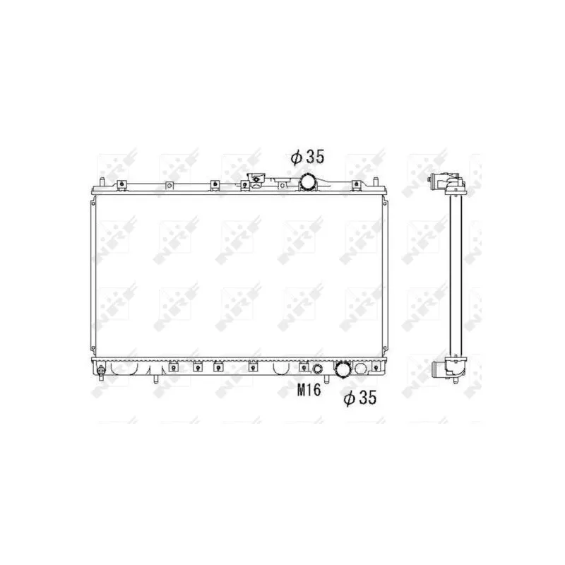 Radiateur, refroidissement du moteur NRF 58182