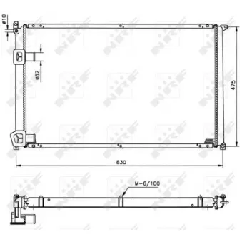 Radiateur, refroidissement du moteur NRF 58212