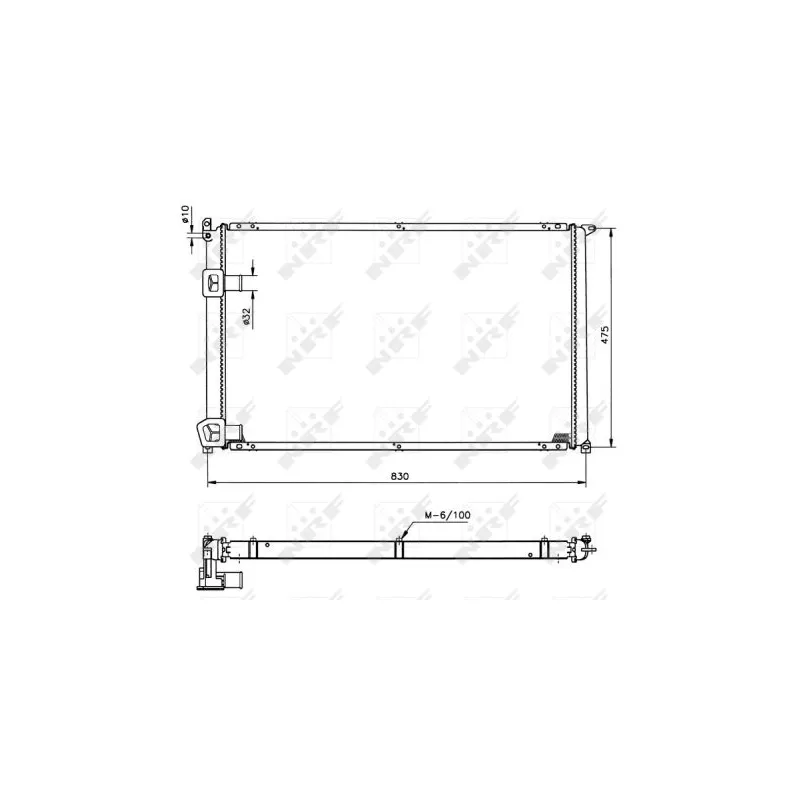 Radiateur, refroidissement du moteur NRF 58212