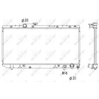 Radiateur, refroidissement du moteur NRF