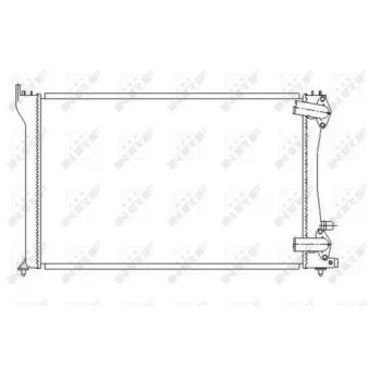 Radiateur, refroidissement du moteur NRF 58251