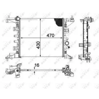 Radiateur, refroidissement du moteur NRF