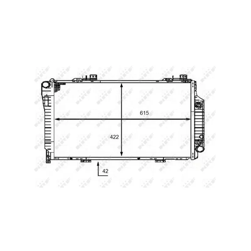 Radiateur, refroidissement du moteur NRF 58483