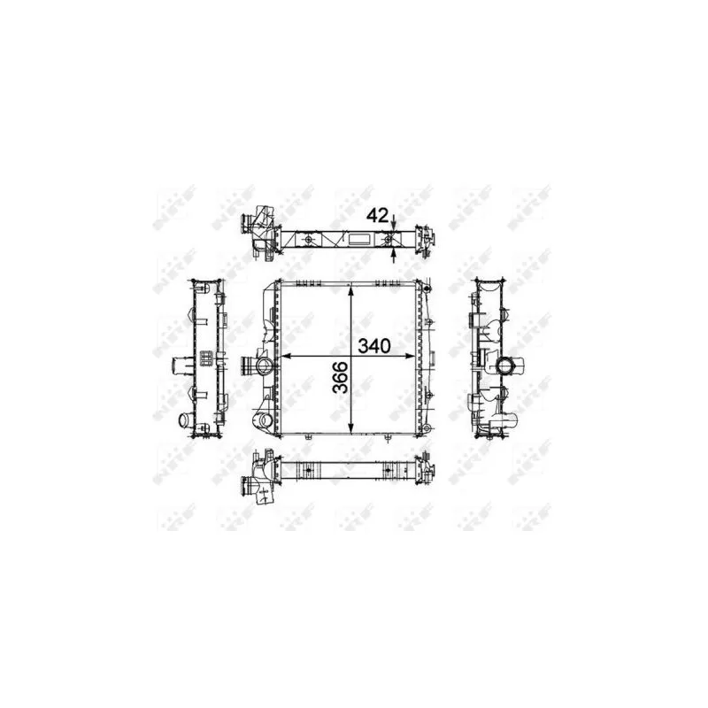 Radiateur, refroidissement du moteur NRF 58486