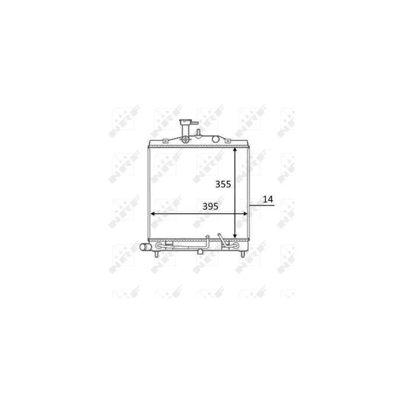 Radiateur, refroidissement du moteur NRF 58531
