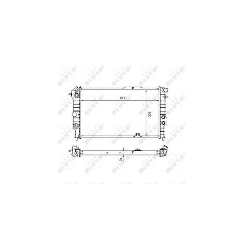 Radiateur, refroidissement du moteur NRF 58973