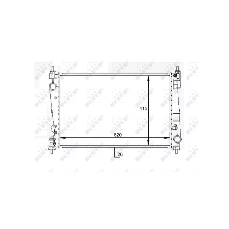 Radiateur, refroidissement du moteur NRF 59084