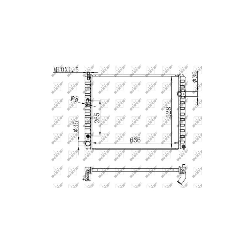 Radiateur, refroidissement du moteur NRF 59147