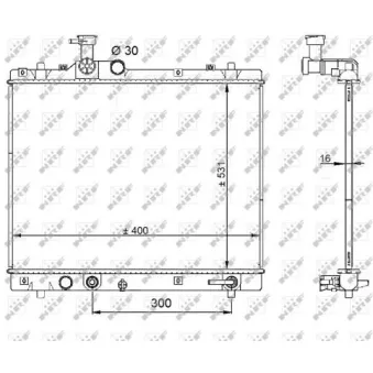 Radiateur, refroidissement du moteur NRF