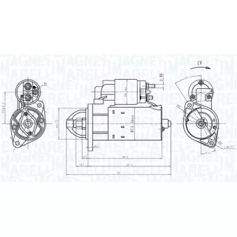 Démarreur MAGNETI MARELLI 063721172010