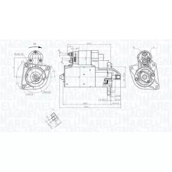 Démarreur MAGNETI MARELLI 063721447010