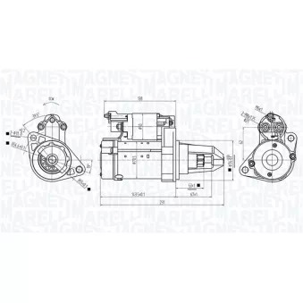 Démarreur MAGNETI MARELLI 063725589010