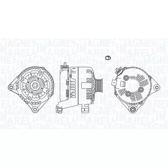 Alternateur MAGNETI MARELLI 063736239010