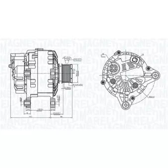 Alternateur MAGNETI MARELLI