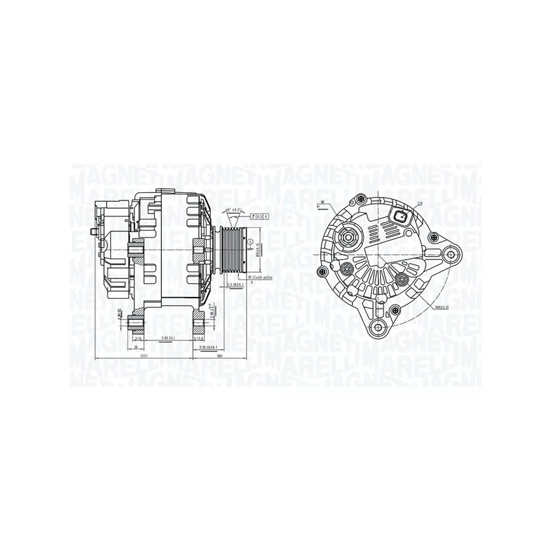 Alternateur MAGNETI MARELLI 063739064010