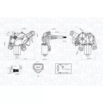 Moteur d'essuie-glace MAGNETI MARELLI
