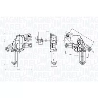 Moteur d'essuie-glace MAGNETI MARELLI 064072400010