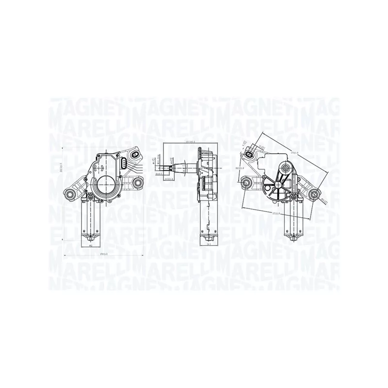 Moteur d'essuie-glace MAGNETI MARELLI 064072400010