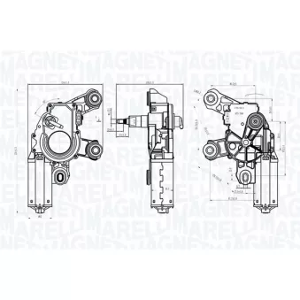 Moteur d'essuie-glace MAGNETI MARELLI 064072500010