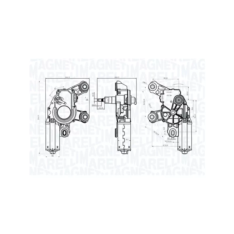 Moteur d'essuie-glace MAGNETI MARELLI 064072500010