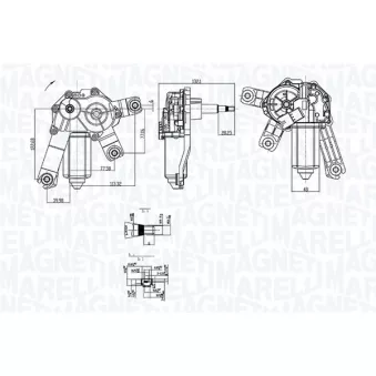 Moteur d'essuie-glace MAGNETI MARELLI 064073700010