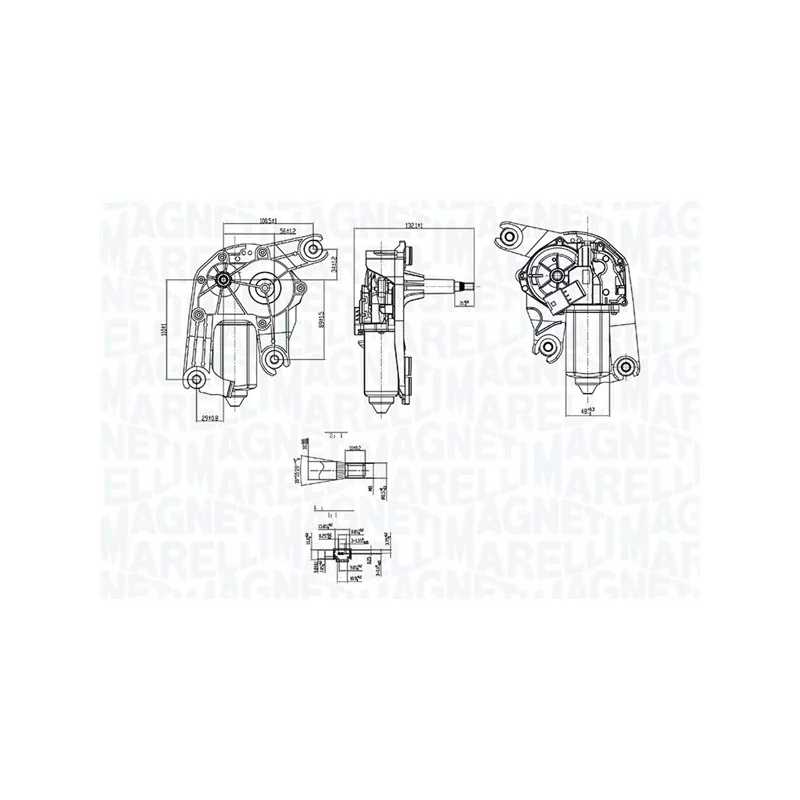 Moteur d'essuie-glace MAGNETI MARELLI 064074000010