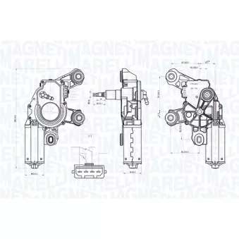 Moteur d'essuie-glace MAGNETI MARELLI 064075000010