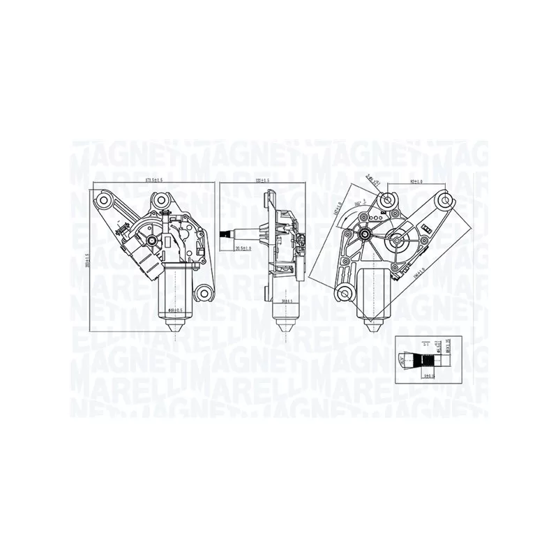 Moteur d'essuie-glace MAGNETI MARELLI 064075600010