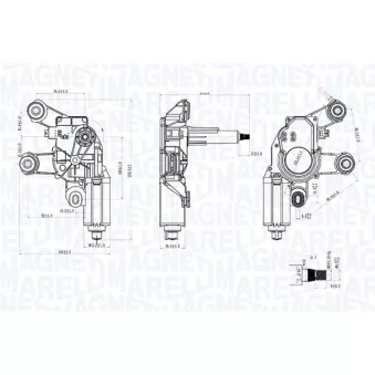 Moteur d'essuie-glace MAGNETI MARELLI