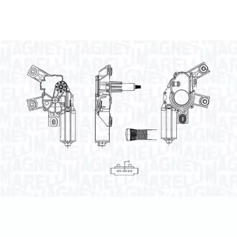 Moteur d'essuie-glace MAGNETI MARELLI 064076700010