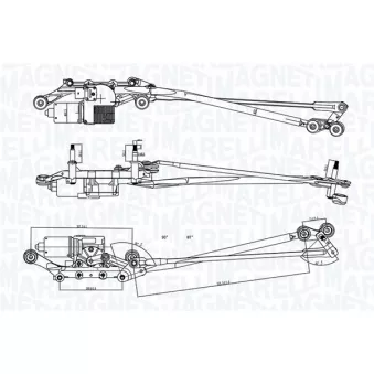 Système de nettoyage des vitres MAGNETI MARELLI 064351731010