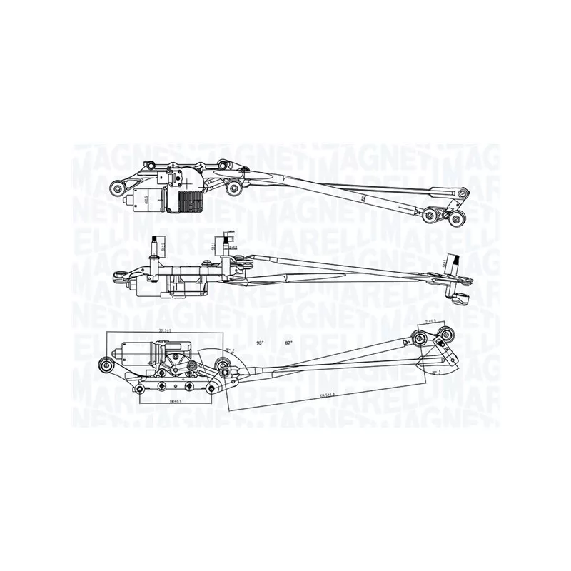 Système de nettoyage des vitres MAGNETI MARELLI 064351731010
