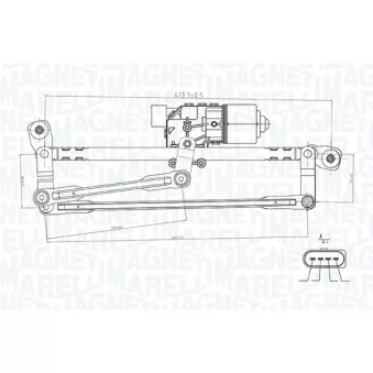 Système de nettoyage des vitres MAGNETI MARELLI 064351737010