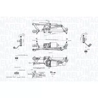 Système de nettoyage des vitres MAGNETI MARELLI 064351746010