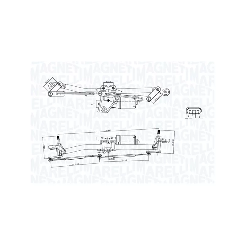 Système de nettoyage des vitres MAGNETI MARELLI 064351751010