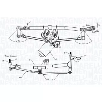 Système de nettoyage des vitres MAGNETI MARELLI 064351752010