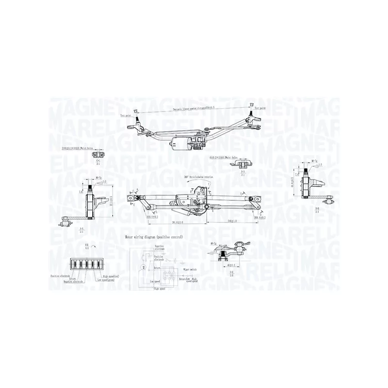 Système de nettoyage des vitres MAGNETI MARELLI 064351754010