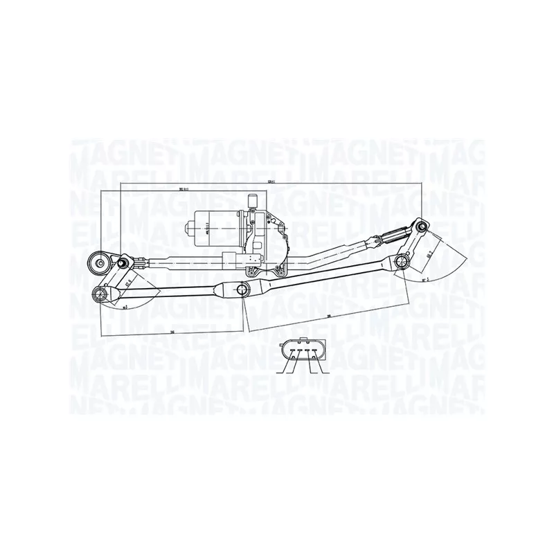 Système de nettoyage des vitres MAGNETI MARELLI 064351765010
