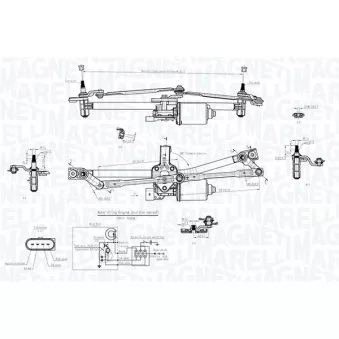 Système de nettoyage des vitres MAGNETI MARELLI 064351768010