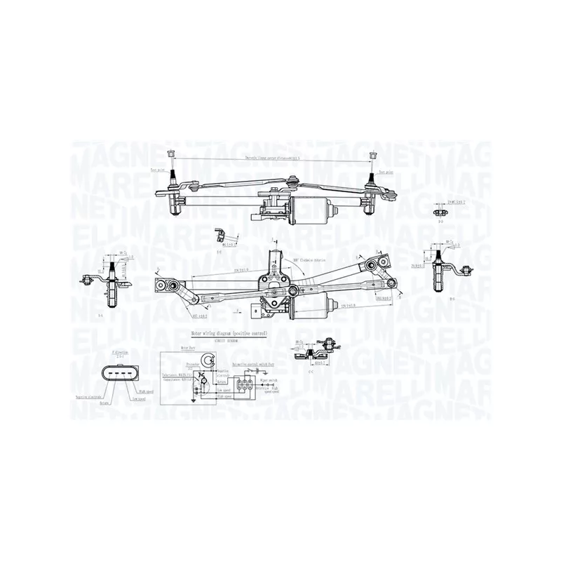 Système de nettoyage des vitres MAGNETI MARELLI 064351768010