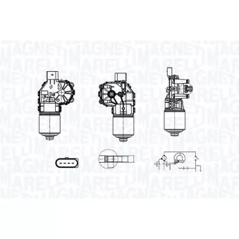 Moteur d'essuie-glace MAGNETI MARELLI 064380000010