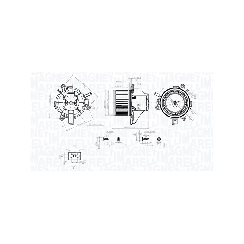 Pulseur d'air habitacle MAGNETI MARELLI 069412779010