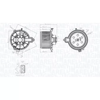 Pulseur d'air habitacle MAGNETI MARELLI 069412782010