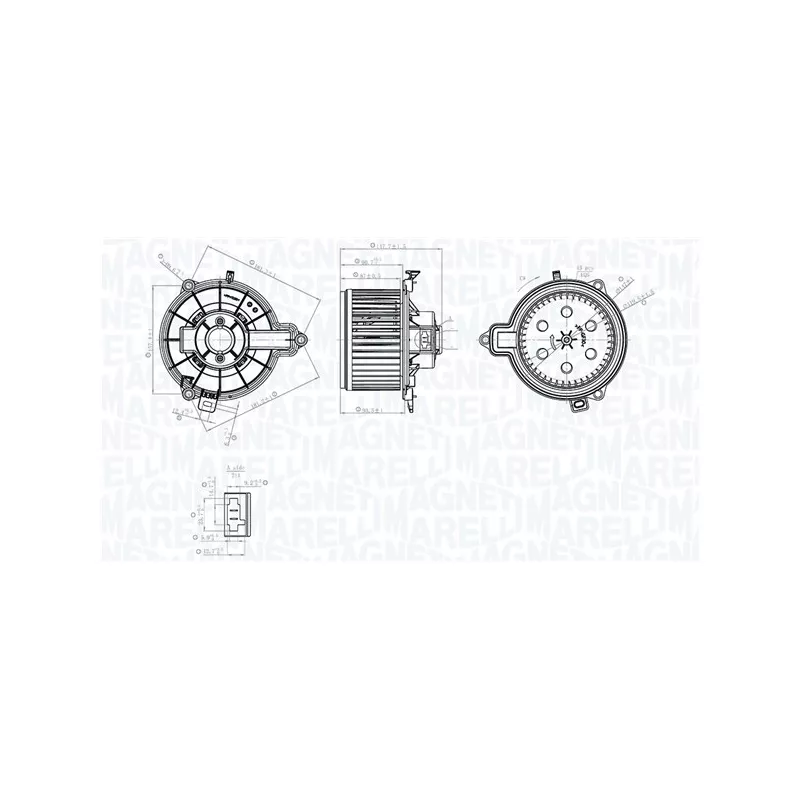 Pulseur d'air habitacle MAGNETI MARELLI 069412782010