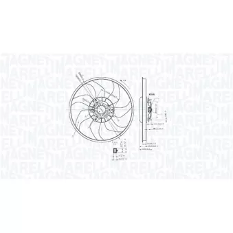 Ventilateur, refroidissement du moteur MAGNETI MARELLI 069422897010