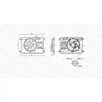 Ventilateur, refroidissement du moteur MAGNETI MARELLI