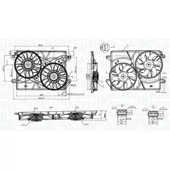 Ventilateur, refroidissement du moteur MAGNETI MARELLI